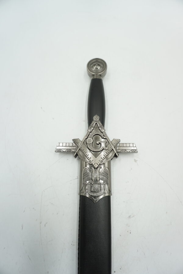 DEKORACYJNY MASOŃSKI MIECZ CEREMONIALNY SZTYLET - KORDZIK.