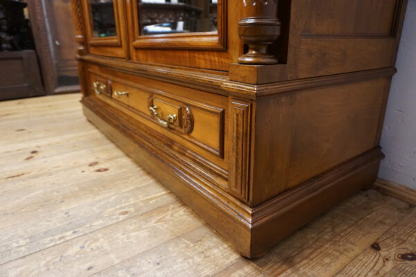 DWUDRZWIOWA SZAFA PAŁACOWA Z LUSTRAMI FRANCJA ORYGINAŁ LITY ORZECH