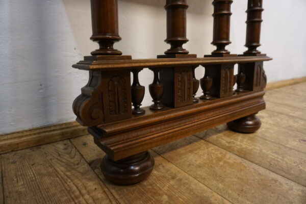 ZGRABNA KONSOLA PRZYŚCIENNA ORZECH EKLEKTYCZNA