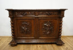 STARA MYŚLIWSKA KOMODA NEORENESANS FRANCJA PTAK I ZAJĄC