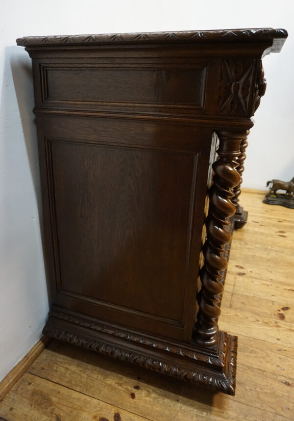 STARA MYŚLIWSKA KOMODA NEORENESANS FRANCJA PTAK I ZAJĄC