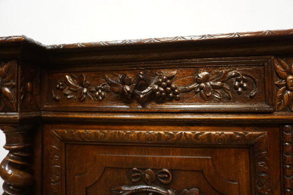 STARA MYŚLIWSKA KOMODA NEORENESANS FRANCJA PTAK I ZAJĄC