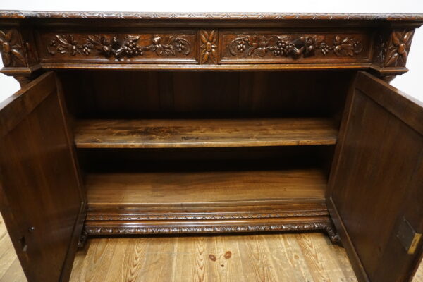 STARA MYŚLIWSKA KOMODA NEORENESANS FRANCJA PTAK I ZAJĄC