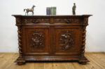 STARA MYŚLIWSKA KOMODA NEORENESANS FRANCJA PTAK I ZAJĄC