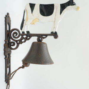 PIĘKNY ŻELIWNY DZWON DZWONECZEK KROWA