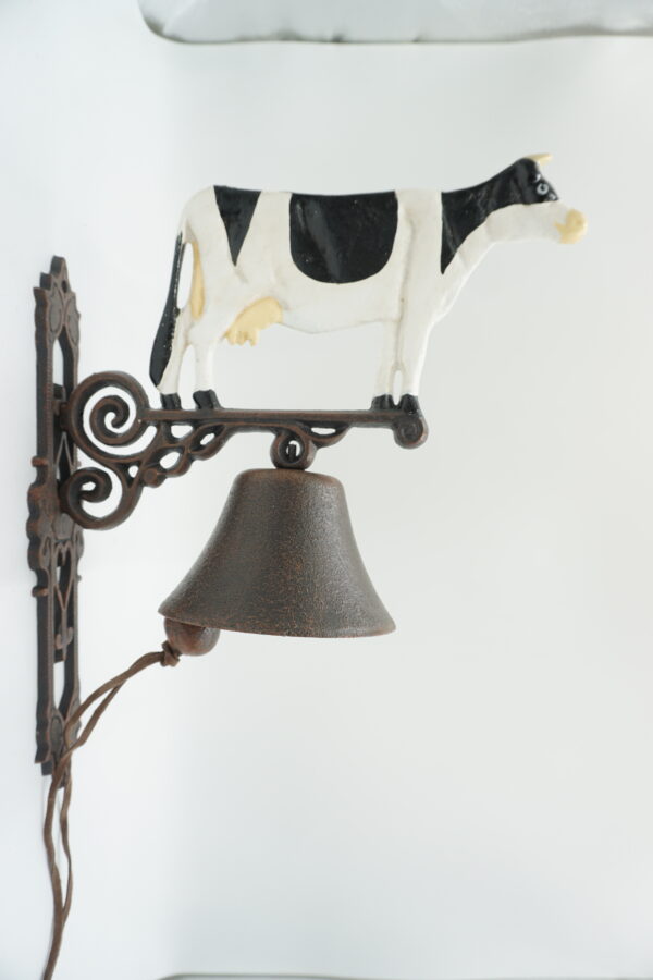 PIĘKNY ŻELIWNY DZWON DZWONECZEK KROWA