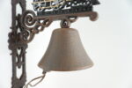 PIĘKNY DEKORACYJNY ŻELIWNY DZWON DZWONEK LOKOMOTYWA