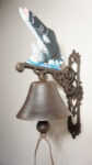 PIĘKNY DEKORACYJNY ŻELIWNY DZWON DZWONEK RYBA