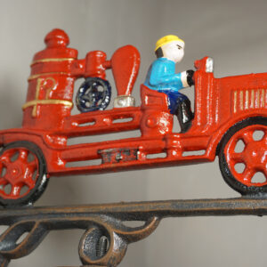 PIĘKNY DEKORACYJNY ŻELIWNY DZWON DZWONEK STRAŻ