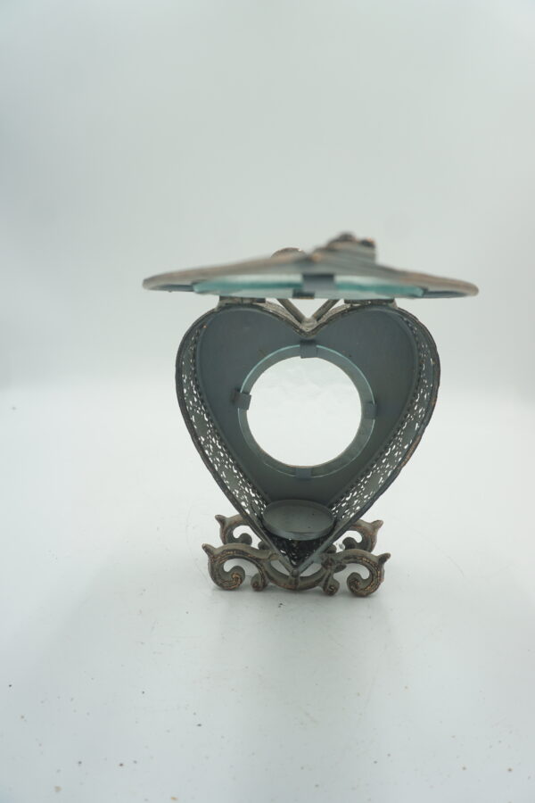 DEKORACYJNY LAMPION LAMPKA SERCE na świece DOM TARAS