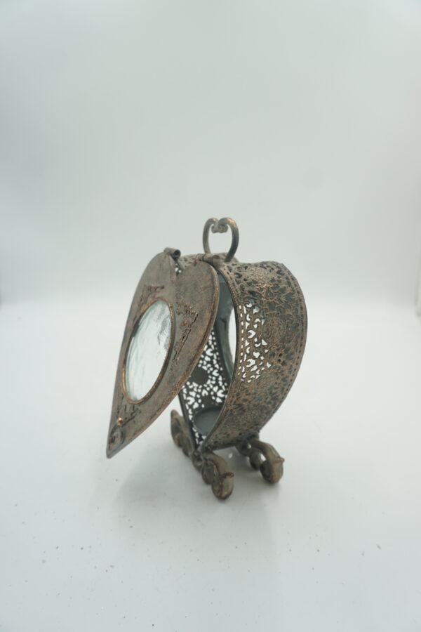 DEKORACYJNY LAMPION LAMPKA SERCE na świece DOM TARAS