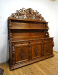 STARY PAŁACOWY DUŻY MYŚLIWSKI BUFET Z NADSTAWKĄ NIESAMOWITE ZWIEŃCZENIE