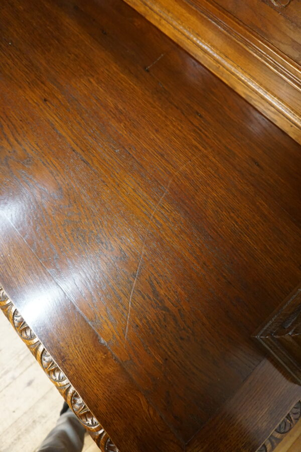 STARY PAŁACOWY DUŻY MYŚLIWSKI BUFET Z NADSTAWKĄ NIESAMOWITE ZWIEŃCZENIE