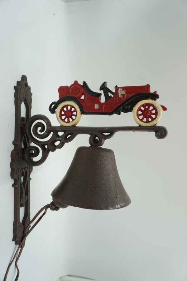 PIĘKNY ŻELIWNY DZWON DZWONECZEK SAMOCHÓD