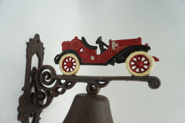 PIĘKNY ŻELIWNY DZWON DZWONECZEK SAMOCHÓD