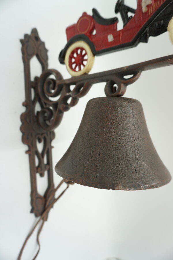 PIĘKNY ŻELIWNY DZWON DZWONECZEK SAMOCHÓD