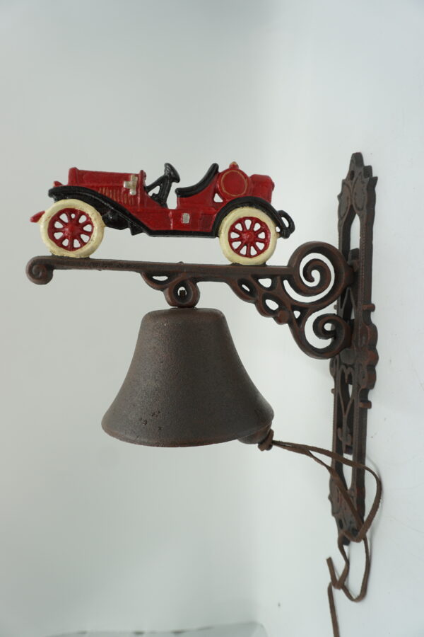 PIĘKNY ŻELIWNY DZWON DZWONECZEK SAMOCHÓD