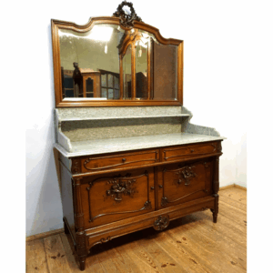 STARA PAŁACOWA TOALETKA Z LUSTREM MAHOŃ FRANCJA