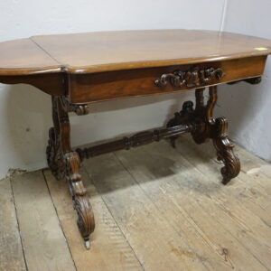 UNIKAT RZEŹBIONY STÓŁ KLAPKOWY KLAPAK Z SZUFLADĄ ORYGINAŁ