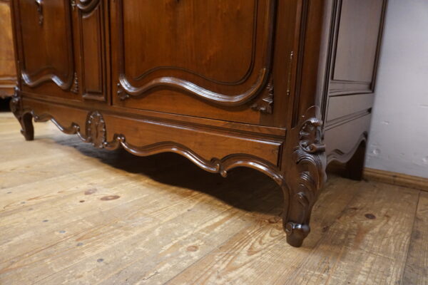 STARY KREDENS LUDWIK ROCAILLE MAHOŃ Z PRZESZKLENIEM