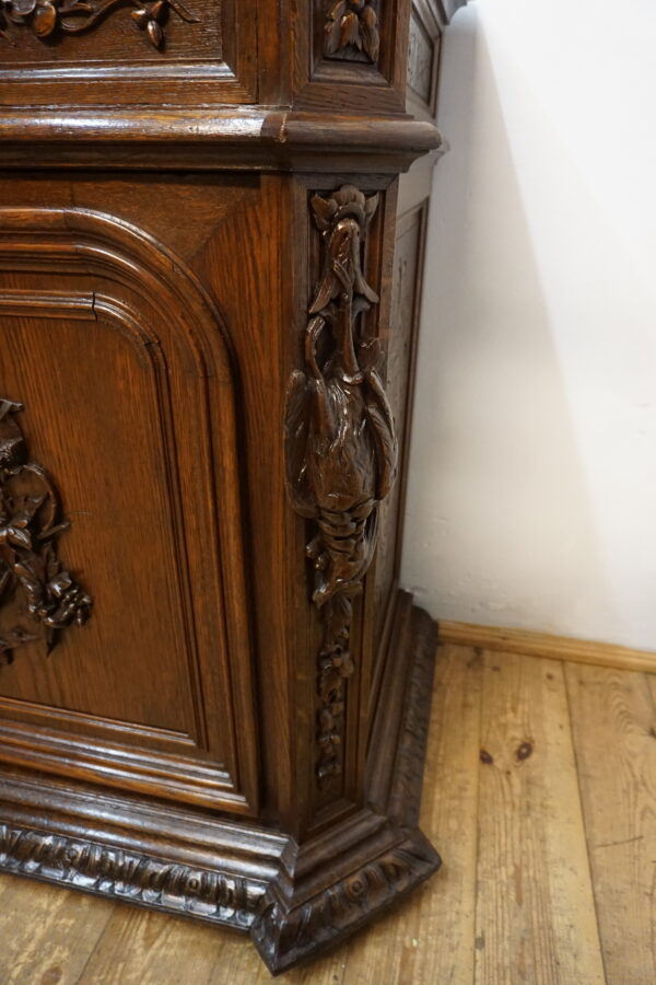 STARA MYŚLIWSKA KOMODA NEORENESANS FRANCJA BOGATO RZEŹBIONA