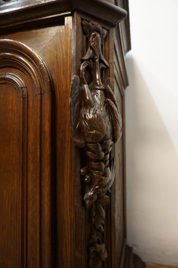STARA MYŚLIWSKA KOMODA NEORENESANS FRANCJA BOGATO RZEŹBIONA