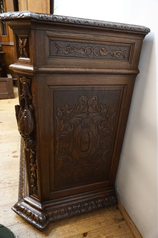 STARA MYŚLIWSKA KOMODA NEORENESANS FRANCJA BOGATO RZEŹBIONA