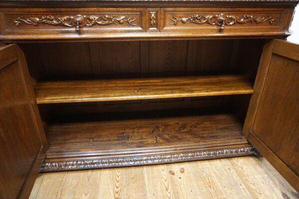 STARA MYŚLIWSKA KOMODA NEORENESANS FRANCJA BOGATO RZEŹBIONA