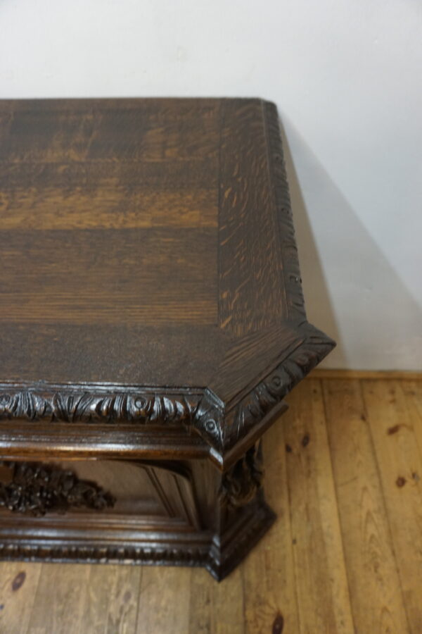 STARA MYŚLIWSKA KOMODA NEORENESANS FRANCJA BOGATO RZEŹBIONA