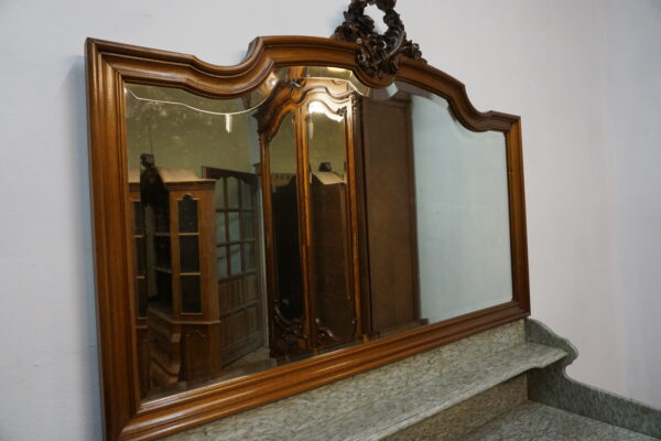 STARA PAŁACOWA TOALETKA Z LUSTREM MAHOŃ FRANCJA