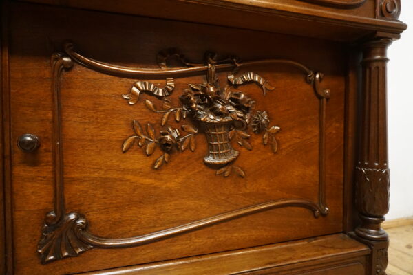 STARA PAŁACOWA TOALETKA Z LUSTREM MAHOŃ FRANCJA