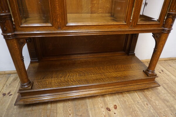 STARA DUŻA SERWANTKA REGAŁ LITY DĄB FRANCJA WITRYNA