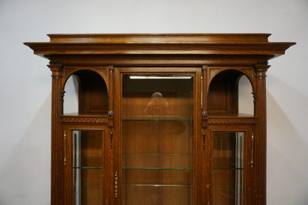 STARA DUŻA SERWANTKA REGAŁ LITY DĄB FRANCJA WITRYNA