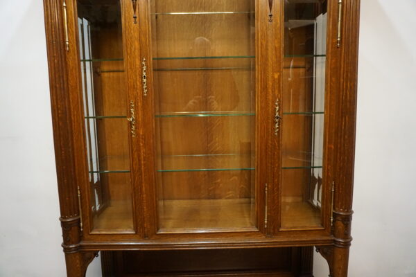 STARA DUŻA SERWANTKA REGAŁ LITY DĄB FRANCJA WITRYNA