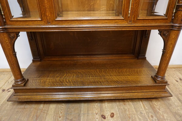 STARA DUŻA SERWANTKA REGAŁ LITY DĄB FRANCJA WITRYNA