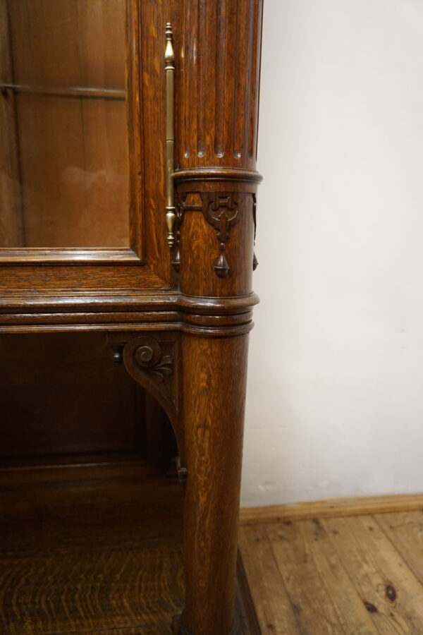 STARA DUŻA SERWANTKA REGAŁ LITY DĄB FRANCJA WITRYNA