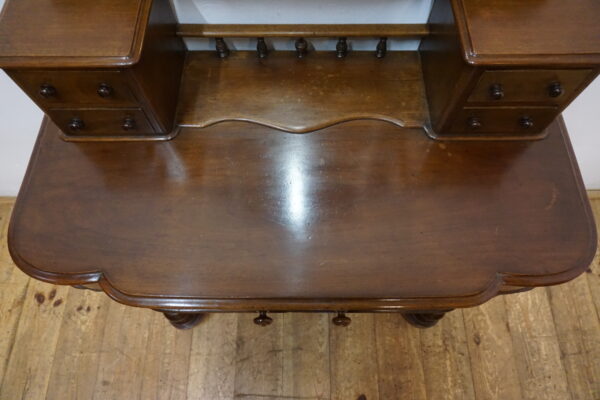 STARA TOALETKA KONSOLA Z LUSTREM MAHOŃ ORYGINAŁ