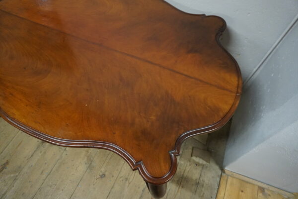 STARY GABINETOWY STÓŁ LUDWIK FILIP GIĘTE NOGI MAHOŃ