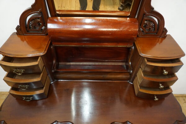 STARA TOALETKA Z LUSTREM LITY MAHOŃ ORYGINAŁ