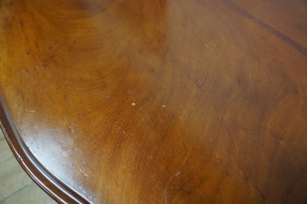 STARY GABINETOWY STÓŁ LUDWIK FILIP GIĘTE NOGI MAHOŃ