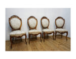 KOMPLET 4 KRZESEŁ LUDWIK PALISANDER FRANCJA