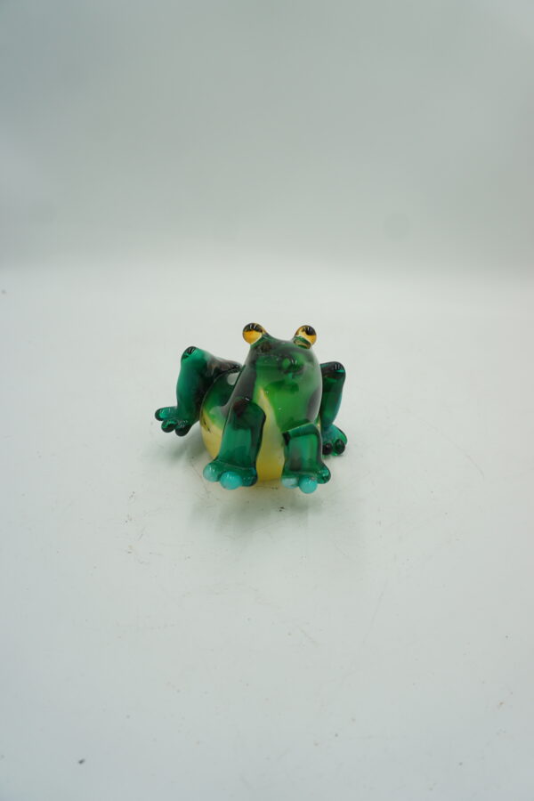 SZKLANA FIGURKA ŻABA