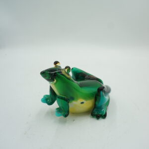 SZKLANA FIGURKA ŻABA