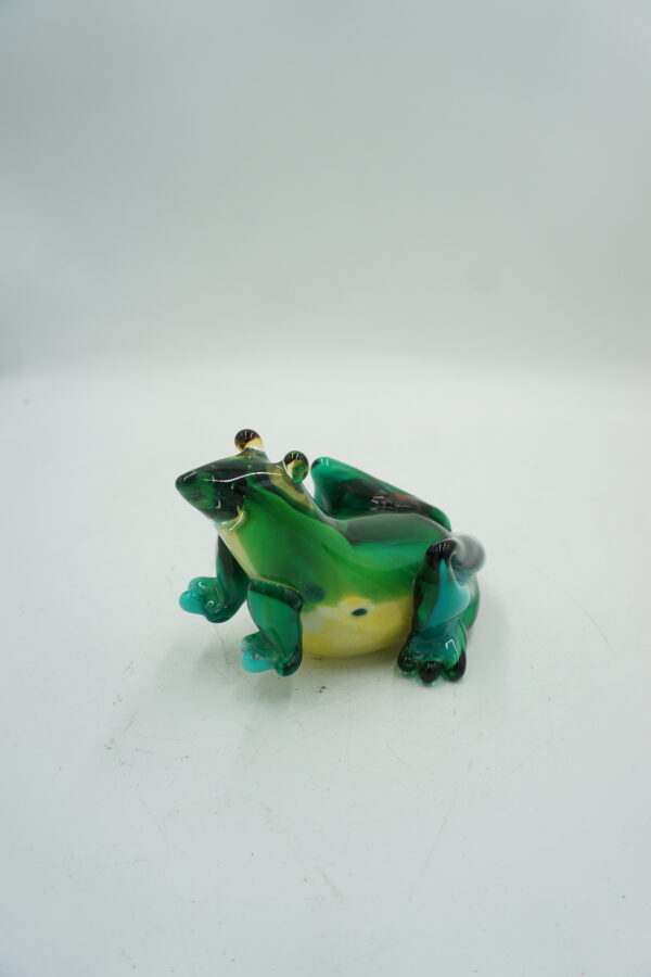 SZKLANA FIGURKA ŻABA