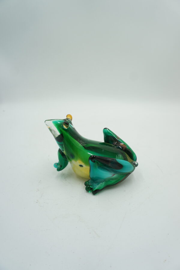 SZKLANA FIGURKA ŻABA