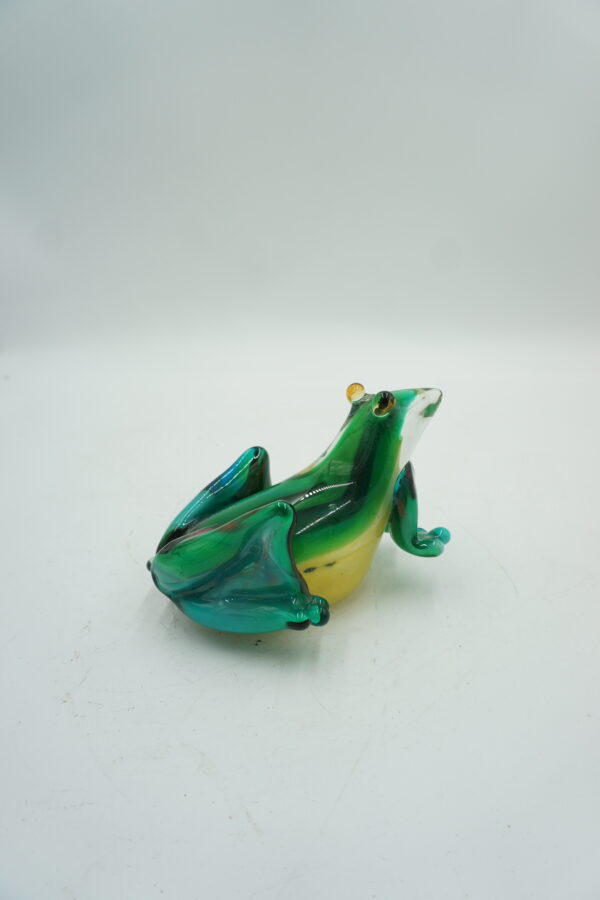 SZKLANA FIGURKA ŻABA