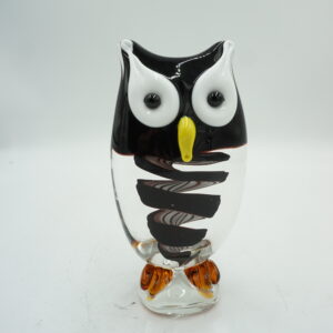 SZKLANA FIGURKA SOWA