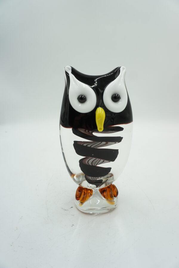 SZKLANA FIGURKA SOWA