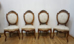 KOMPLET 4 KRZESEŁ LUDWIK PALISANDER FRANCJA
