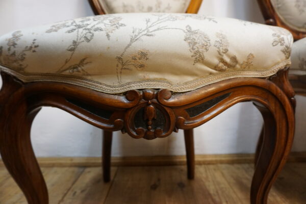 KOMPLET 4 KRZESEŁ LUDWIK PALISANDER FRANCJA